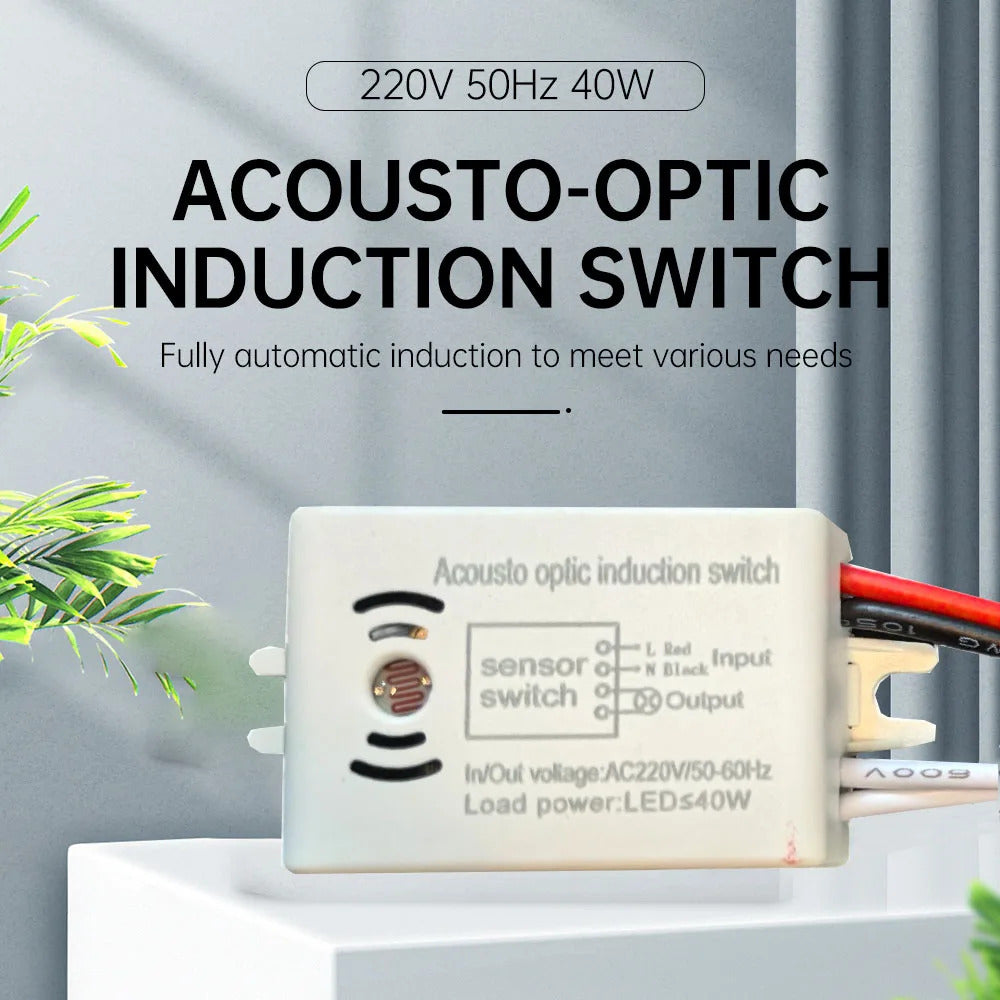 220v INTELLIGENT SOUND VOICE SENSOR SWITCH