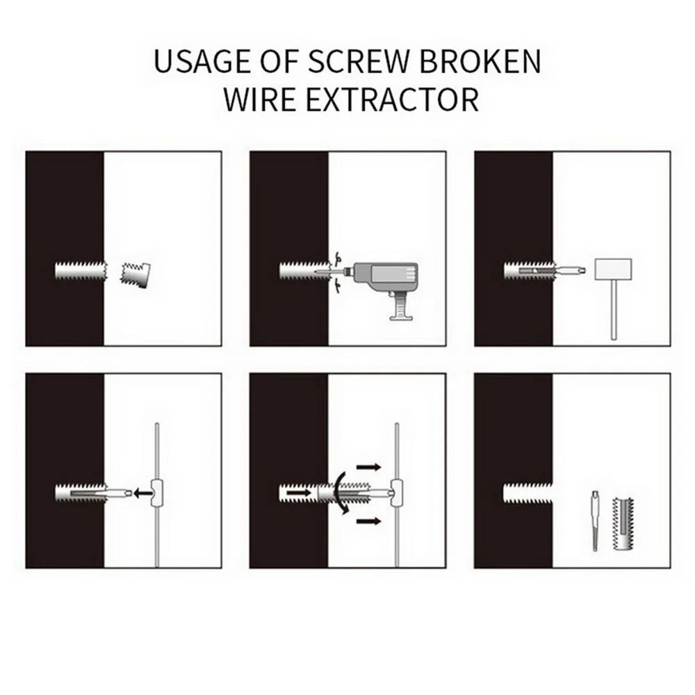 5 x SCREW EXTRACTOR SET