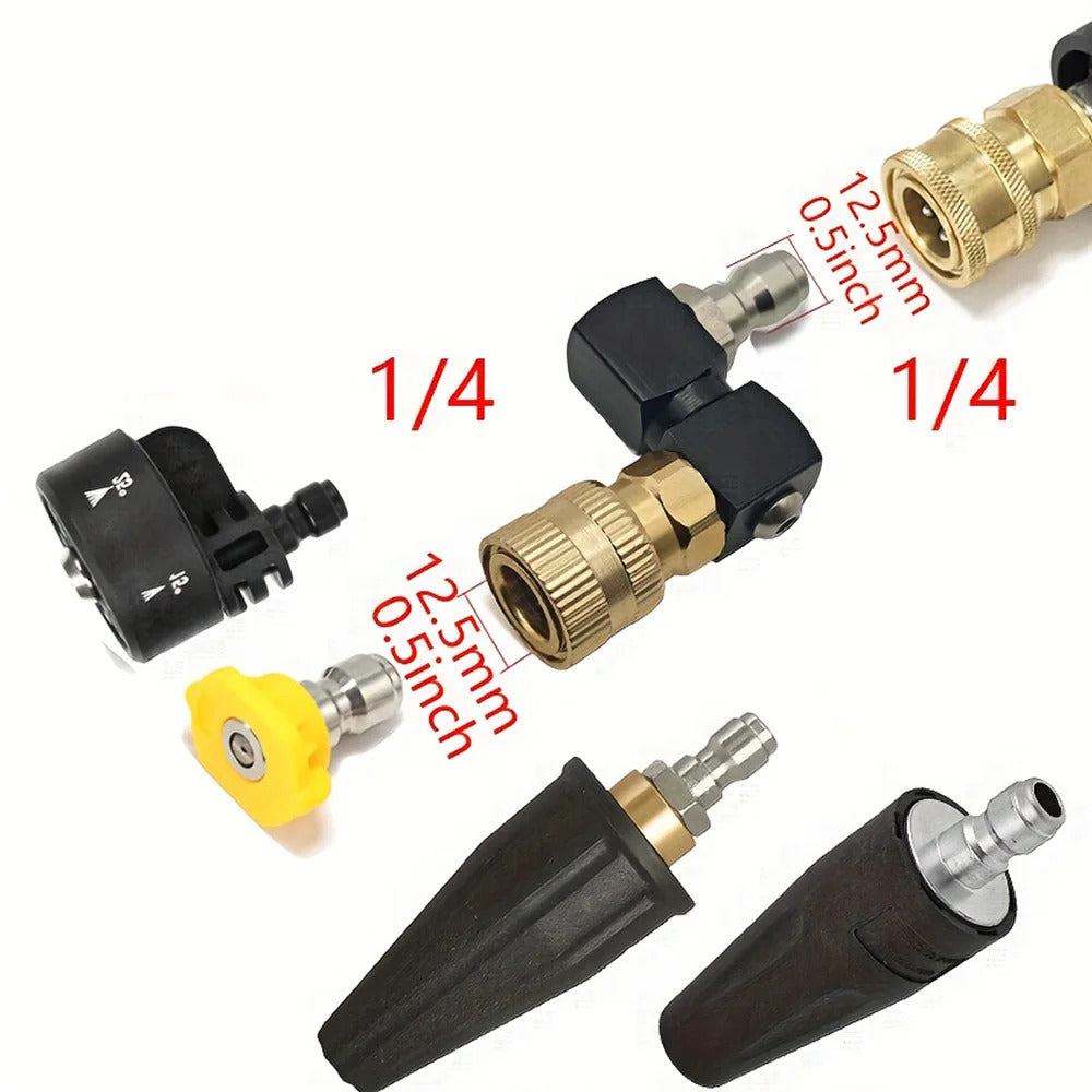 360° ROTATING PRESSURE WASHER GUN NOZZLE 1/4 QUICK CONNECT