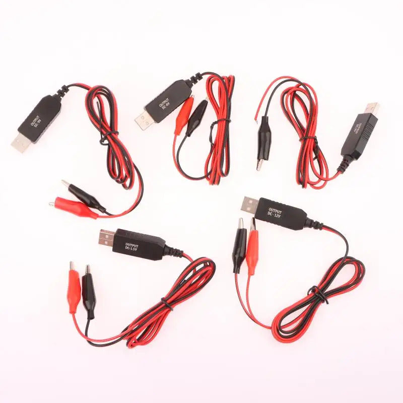 USB - CROCODILE CLIP POWER BOOST CONVERTER 1.5V 3V 6V 9V 12V