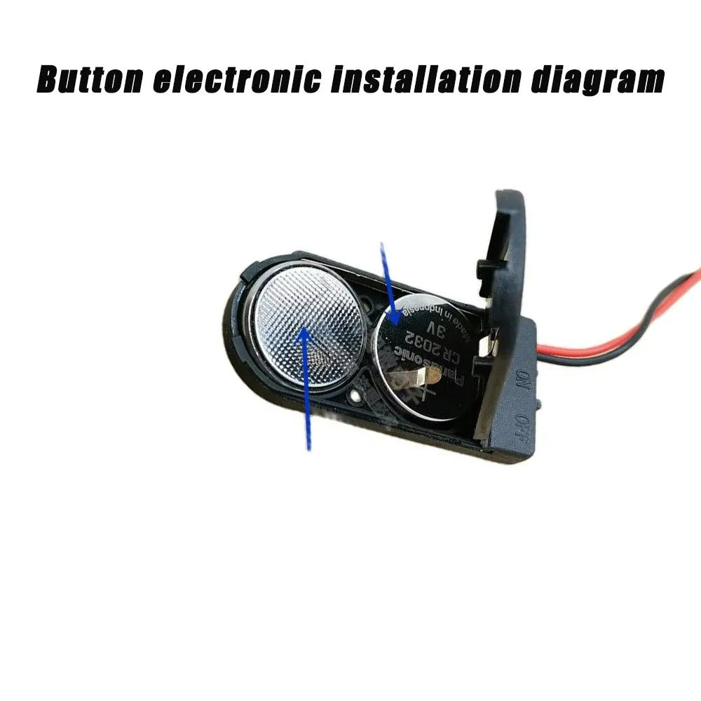 5 x CR2032 DOUBLE BATTERY HOLDER - PRE WIRED WITH SWITCH