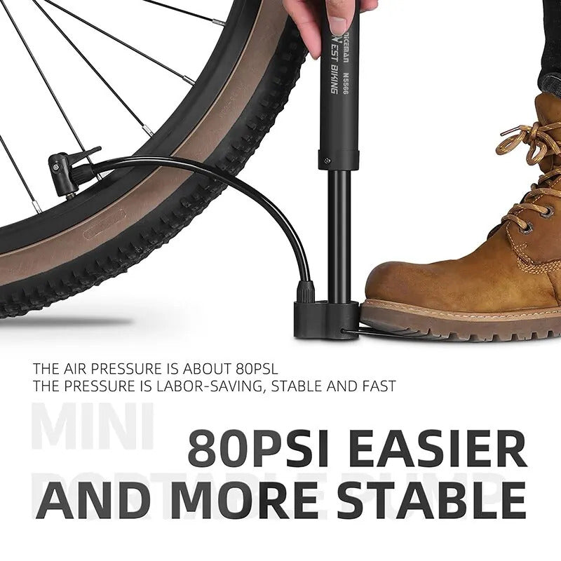 BIKE FLOOR PUMP 80PSI
