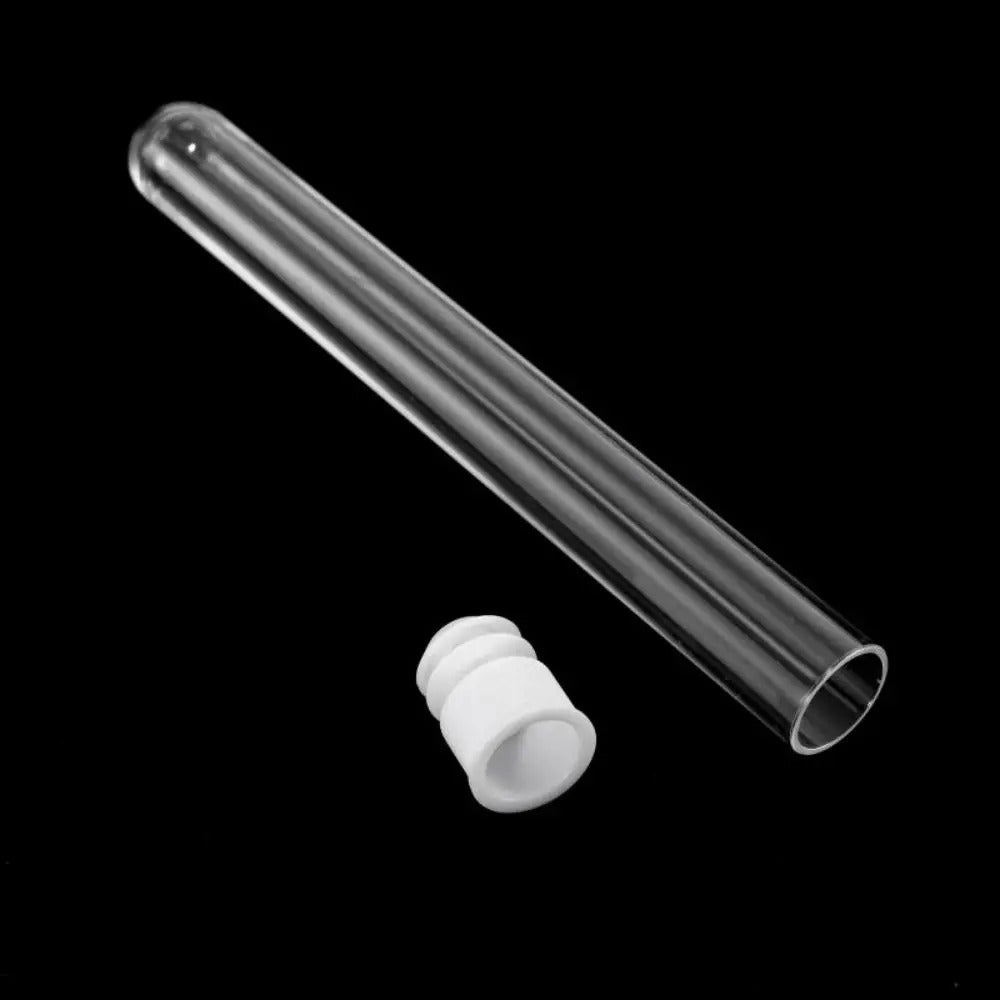 10 x 15x150mm PLASTIC TEST TUBES WITH CAPS