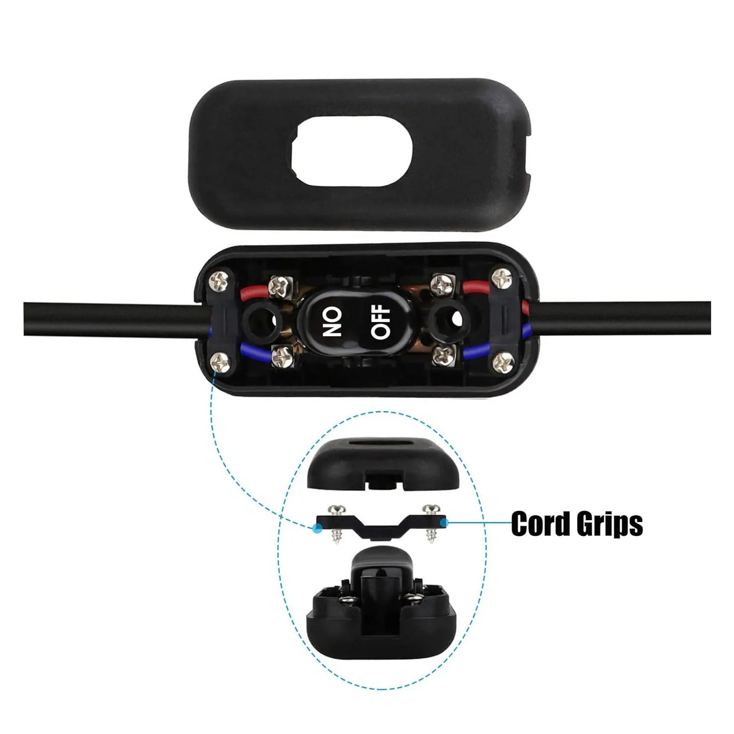 2 x INLINE ROCKER SWITCH