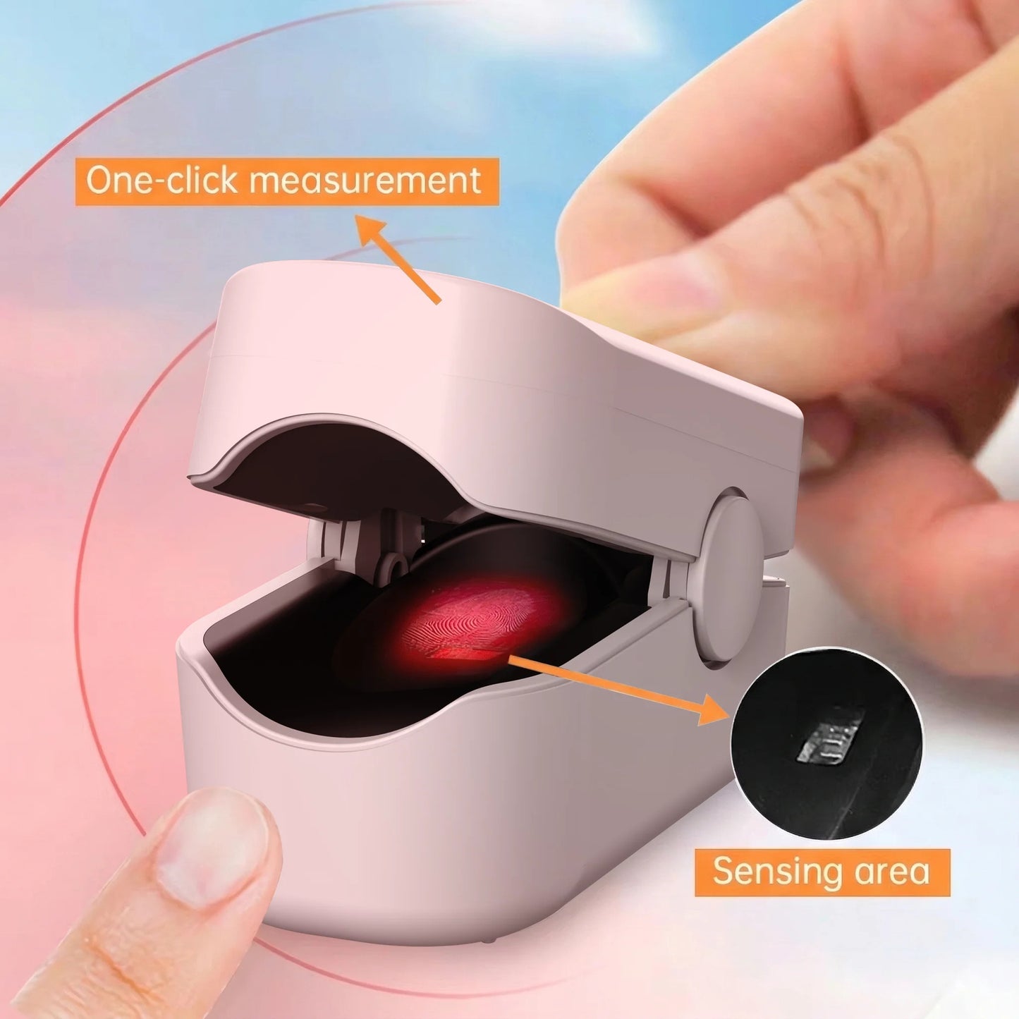 FINGER PULSE OXIMETER HEART RATE MONITOR