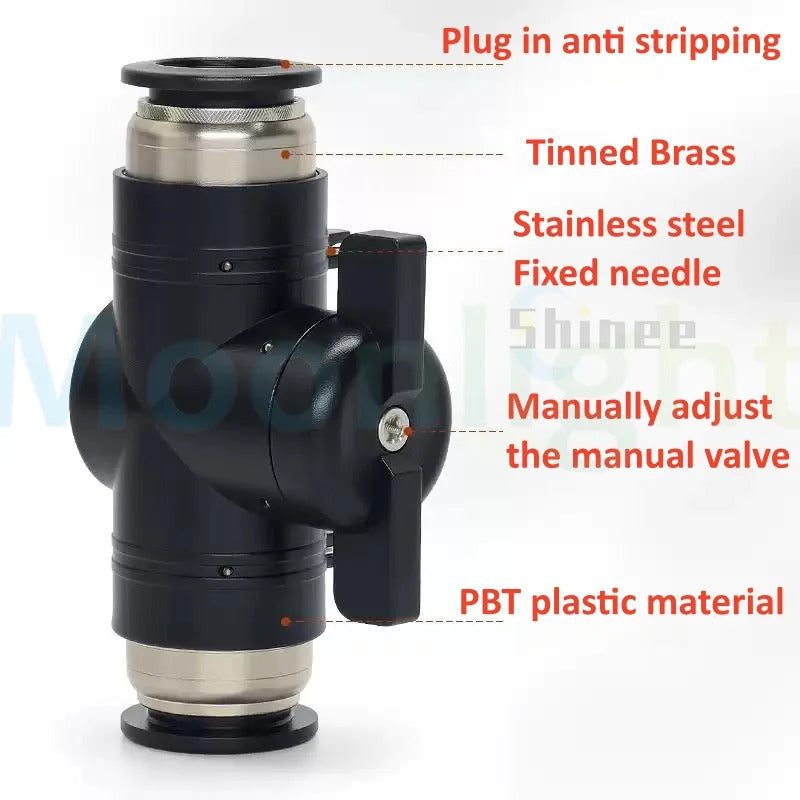 POND / AQUARIUM AIR LINE REDUCING VALVES 4 6 8 10 12 14 16mm REGULATOR TAP PUSH FIT