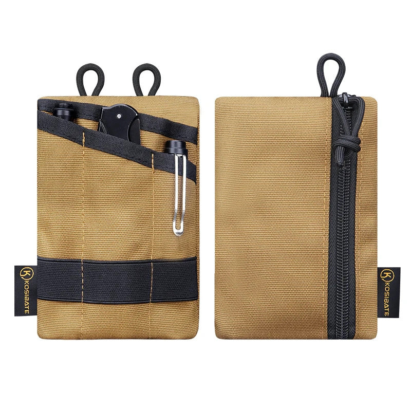 KOSIBATE H250 EDC POUCH MOLLE TACTICAL WALLET NYLON CARD KEY BELT OUTDOOR BAG
