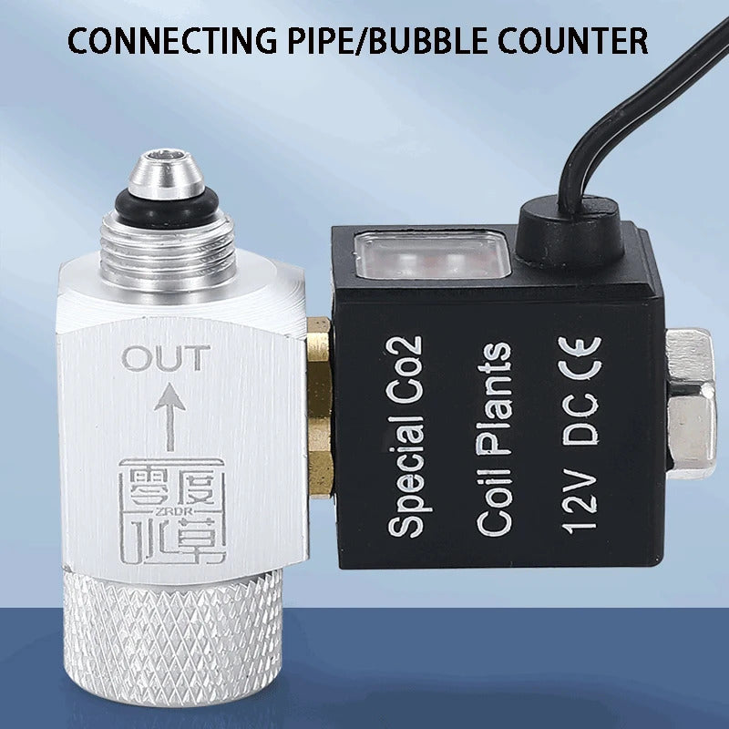 AQUARIUM CO2 VALVE WITH UK PLUG - NORMALY CLOSED