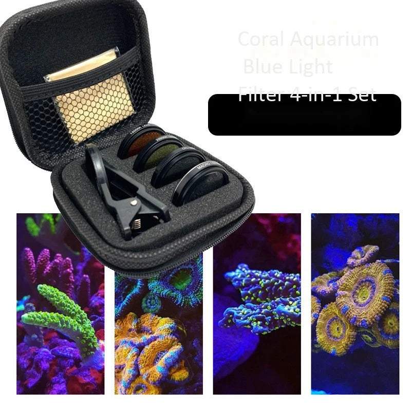 AQUARIUM CLIP ON CAMERA LENSES 37mm IN CASE