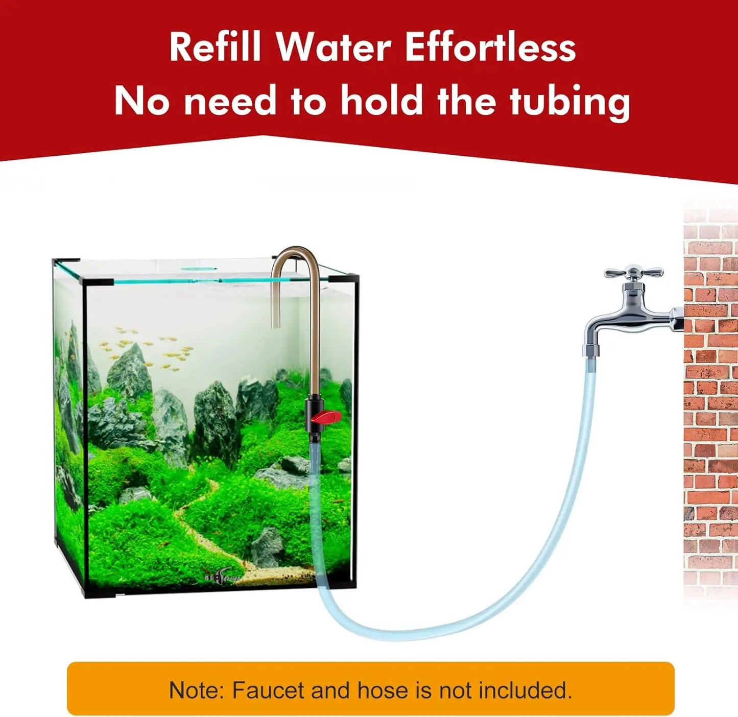 AQUARIUM HOOK OVER PIPE WITH TAP