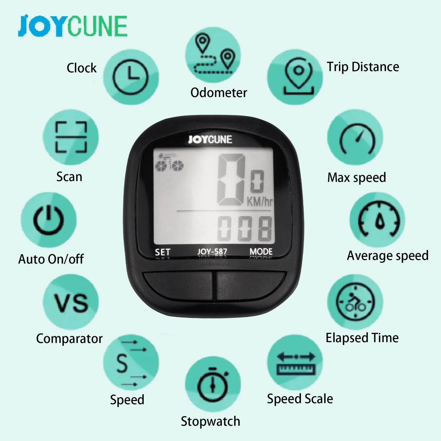 BIKE COMPUTER SPEEDOMETER LED DISPLAY