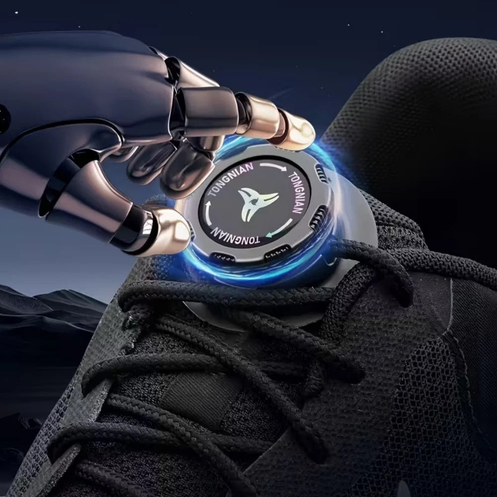 NO TIE SHOELACES - TWIST LOCK - BLACK