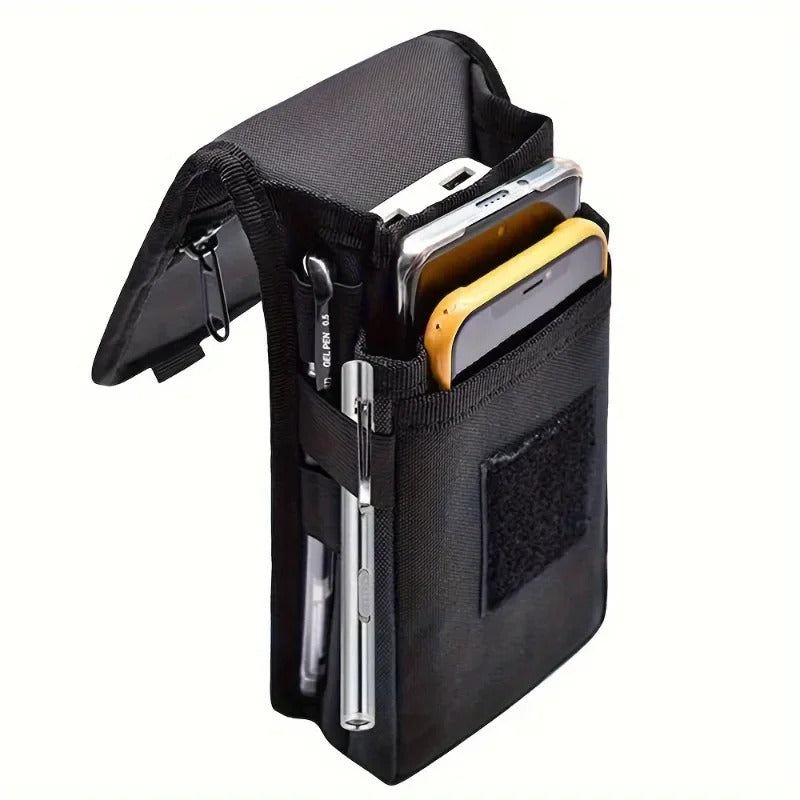 6.3 INCH MOBILE PHONE BAG BELT POUCH NYLON CASE HOLDER FOR IPHONE 16 15 OUTDOOR