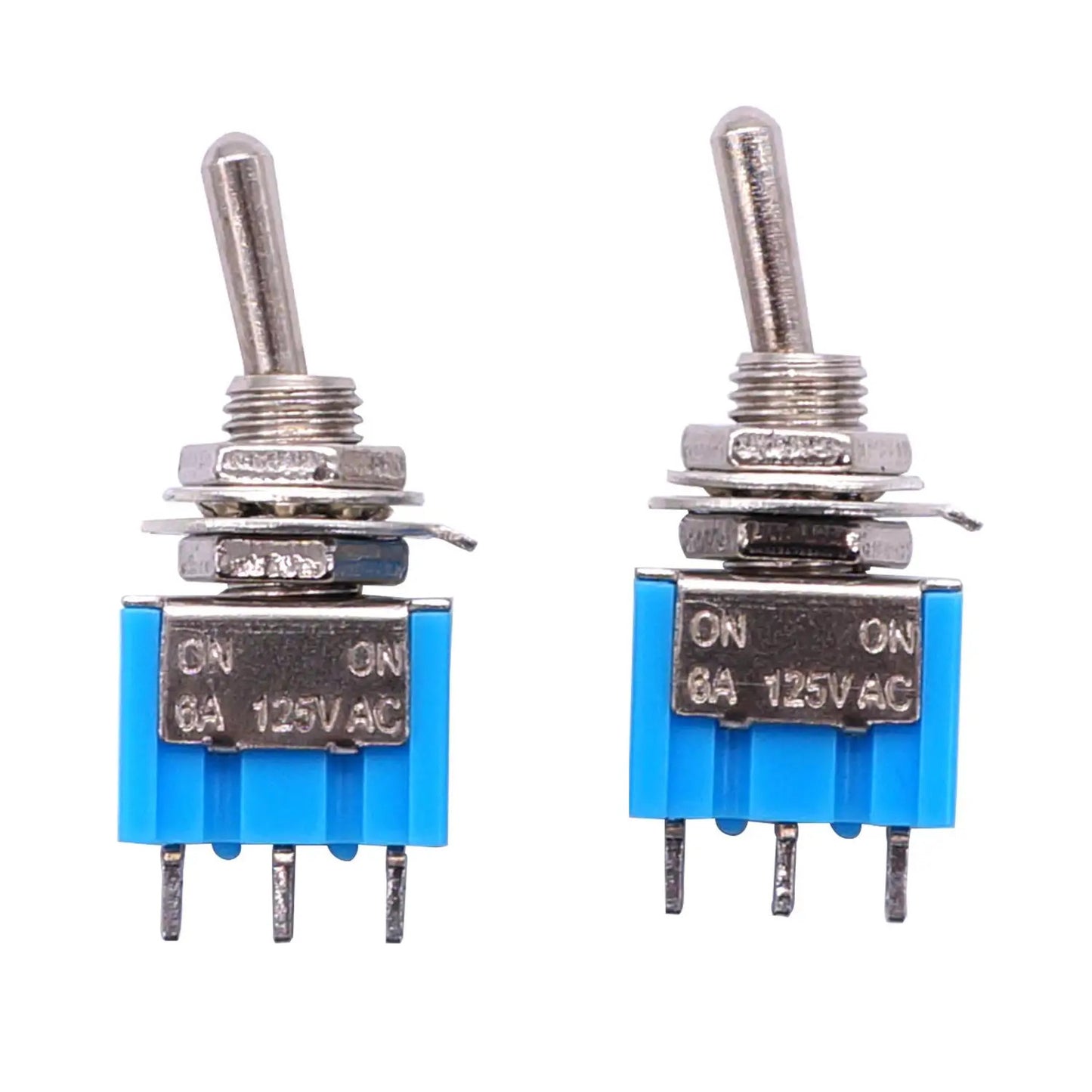 10 x SPDT MINI TOGGLE SWITCH 3 PIN 2 POSSITION ON / ON