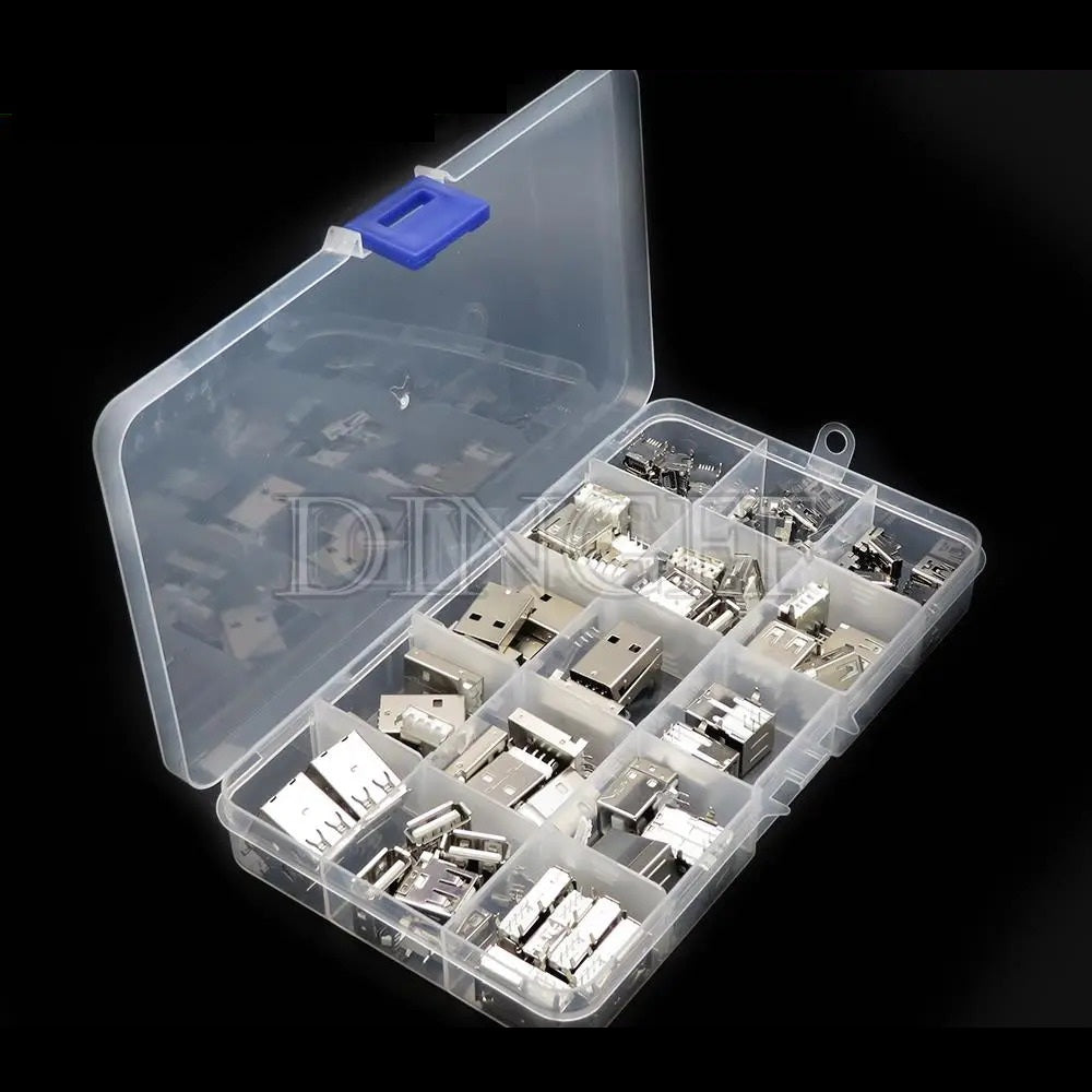 82 x USB TYPE A STANDARD PORT FEMALE & MALE SOCKETS PCB 14 TYPES