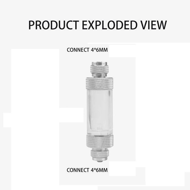 AQUARIUM CO2 METAL BUBBLE COUNTER