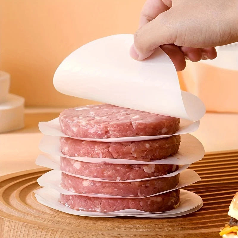 100 x NON STICK BURGER PATTY SEPERATOR SHEETS 13cm