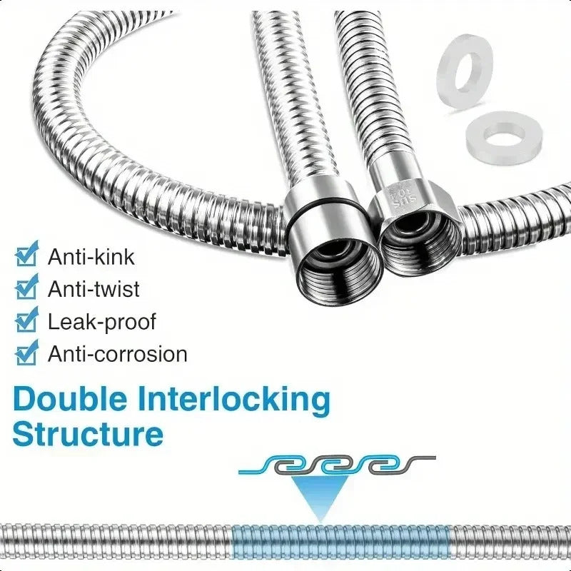 1.5m FLEXIBLE SHOWER HOSE