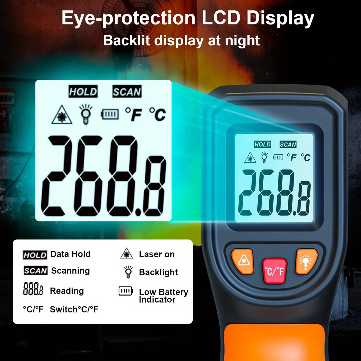INFRARED THERMOMETER LAZER TEMPERATURE GUN
