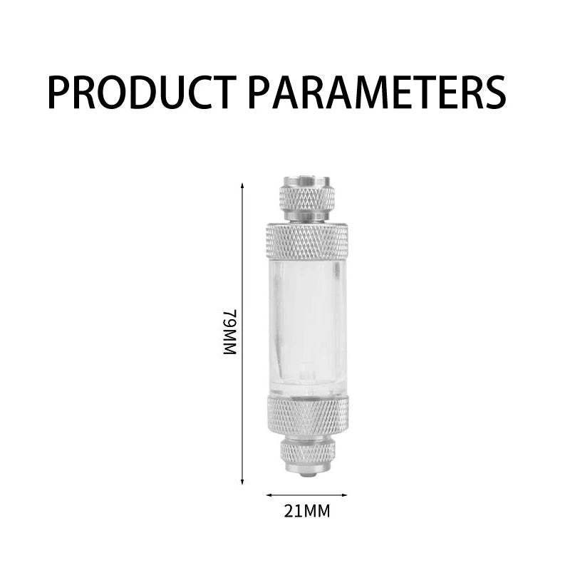 AQUARIUM CO2 METAL BUBBLE COUNTER