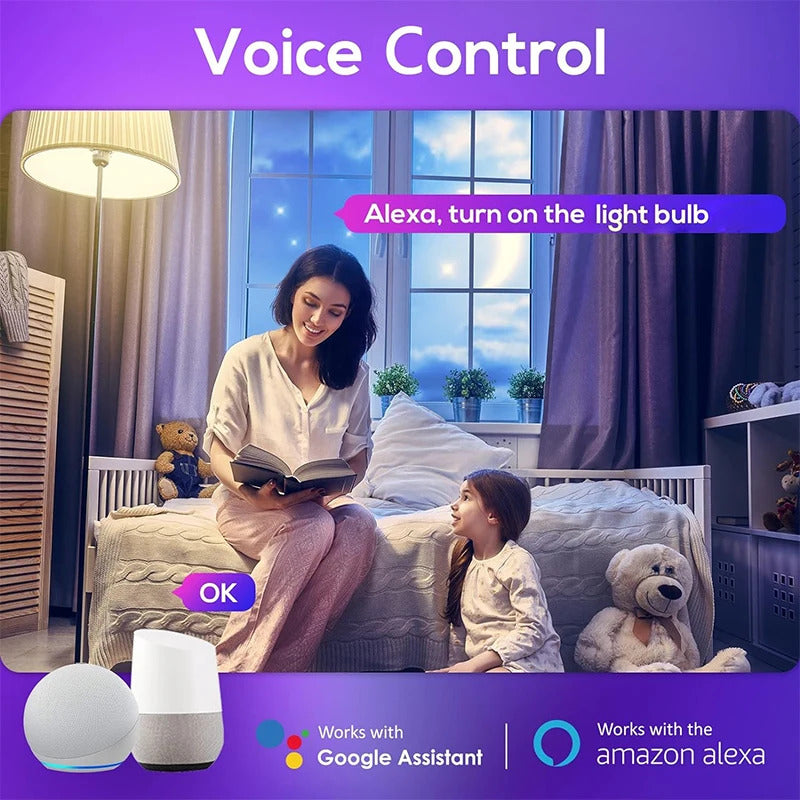 WIFI SMART BULB 18w - COLOUR CHANGING - GOOGLE HOME & ALEXA - B22 BASE