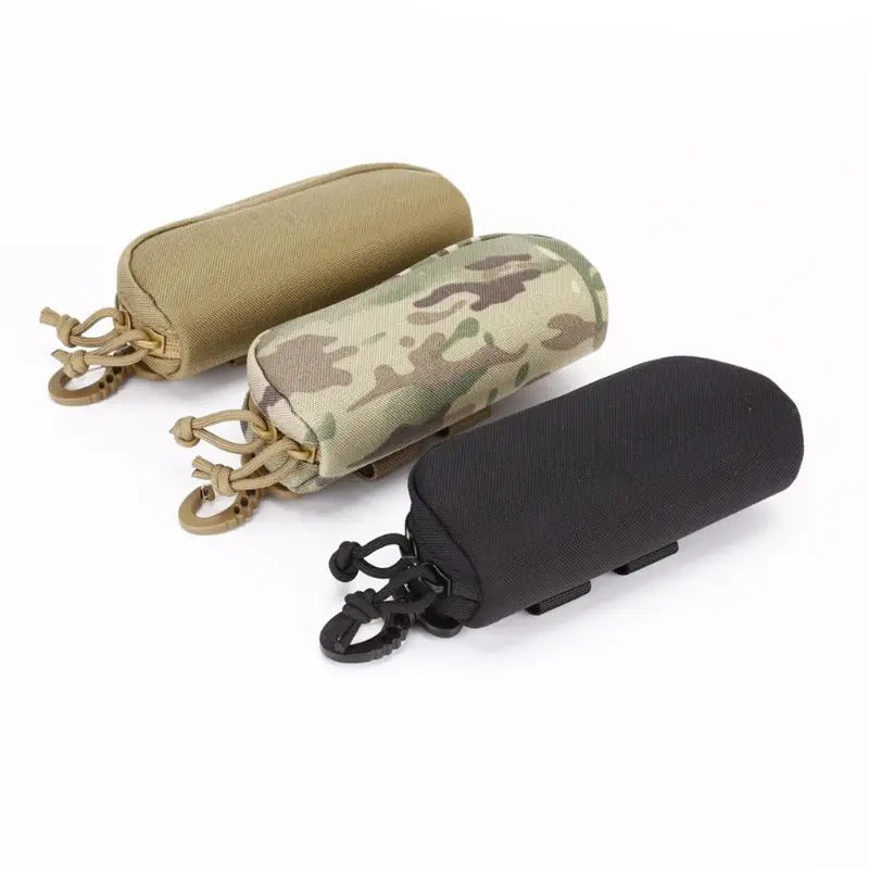 TACTICAL MOLLE SUNGLASSES CASE 1000D NYLON SHOCKPROOF EYEGLASS POUCH HUNTING
