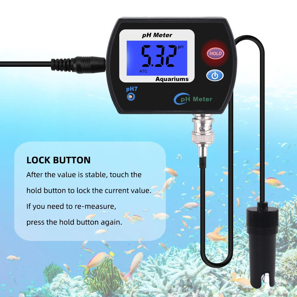 AQUARIUM PH METER WITH PROBE