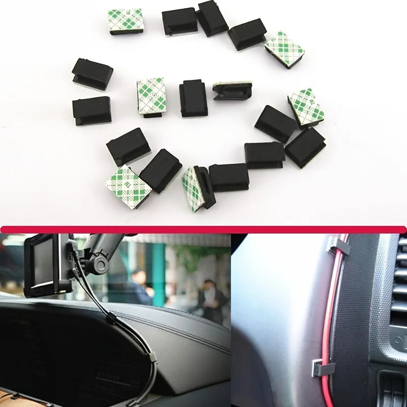 20 x SELF ADHESIVE CABLE TIE BASES