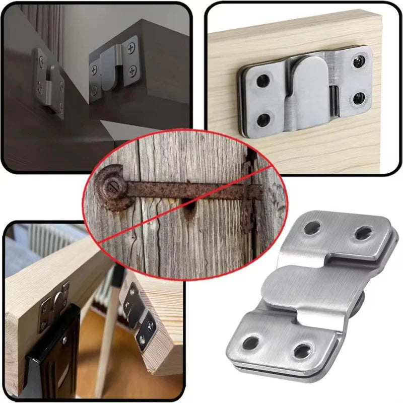10 x STAINLESS STEEL INTERLOCKING HANGING PLATES (5 PAIRS)
