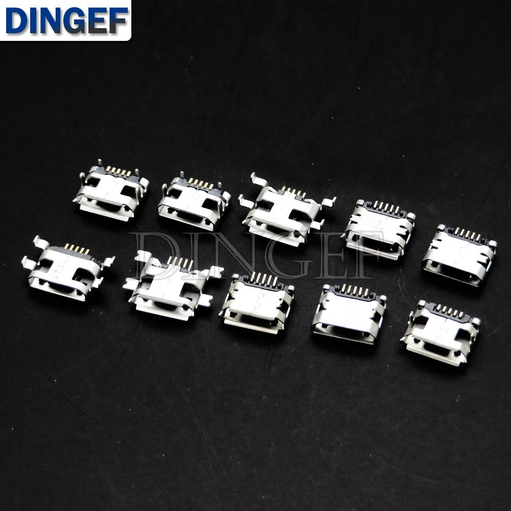50 x MICRO USB FEMALE CONNECTORS 10 TYPES