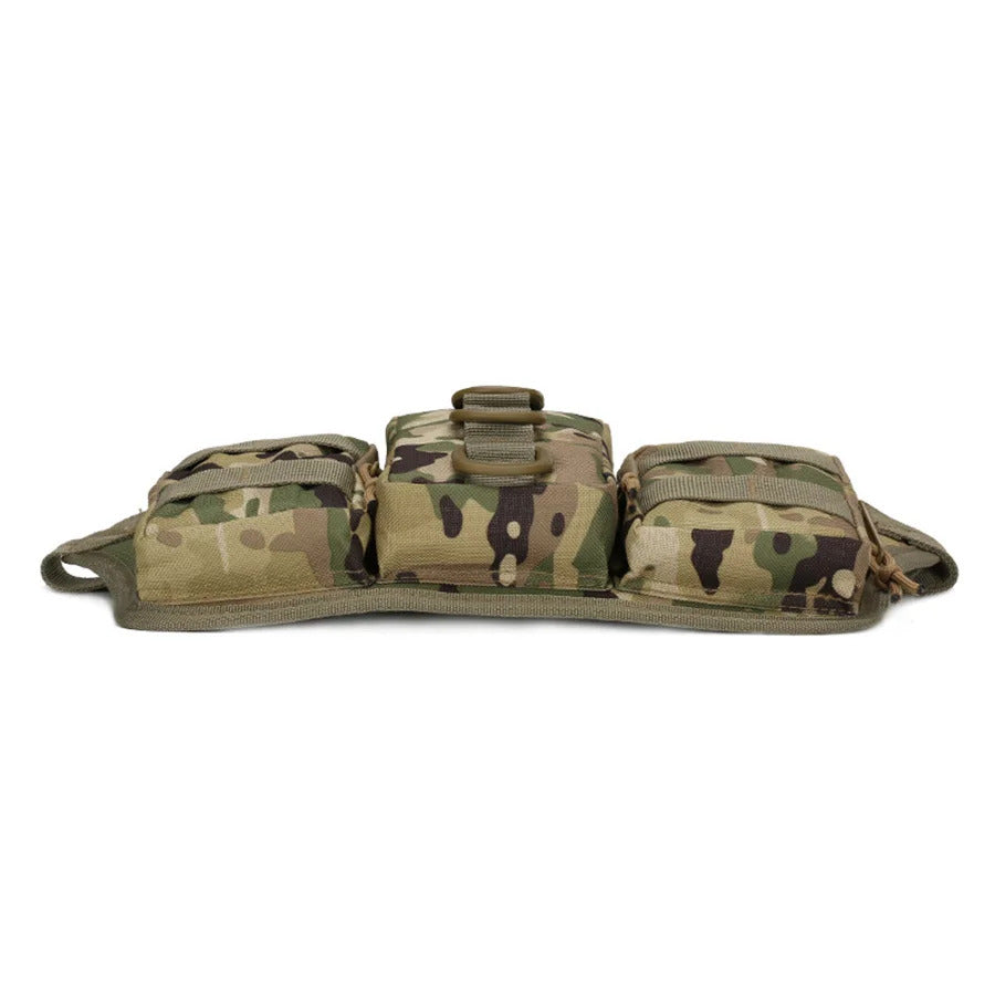 TACTICAL WAIST BAG HUNTING MOLLE POUCH TRIPLE POCKET OUTDOOR CAMPING CYCLING