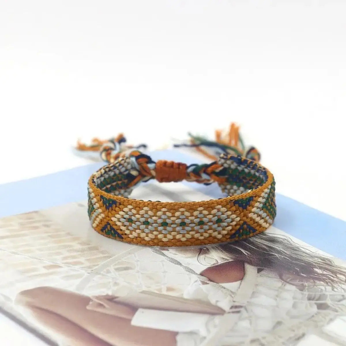 12 x BOHEMIAN NEPAL WOVEN FRIENDSHIP BRACELETS – ADJUSTABLE STRING BRACELETS 05
