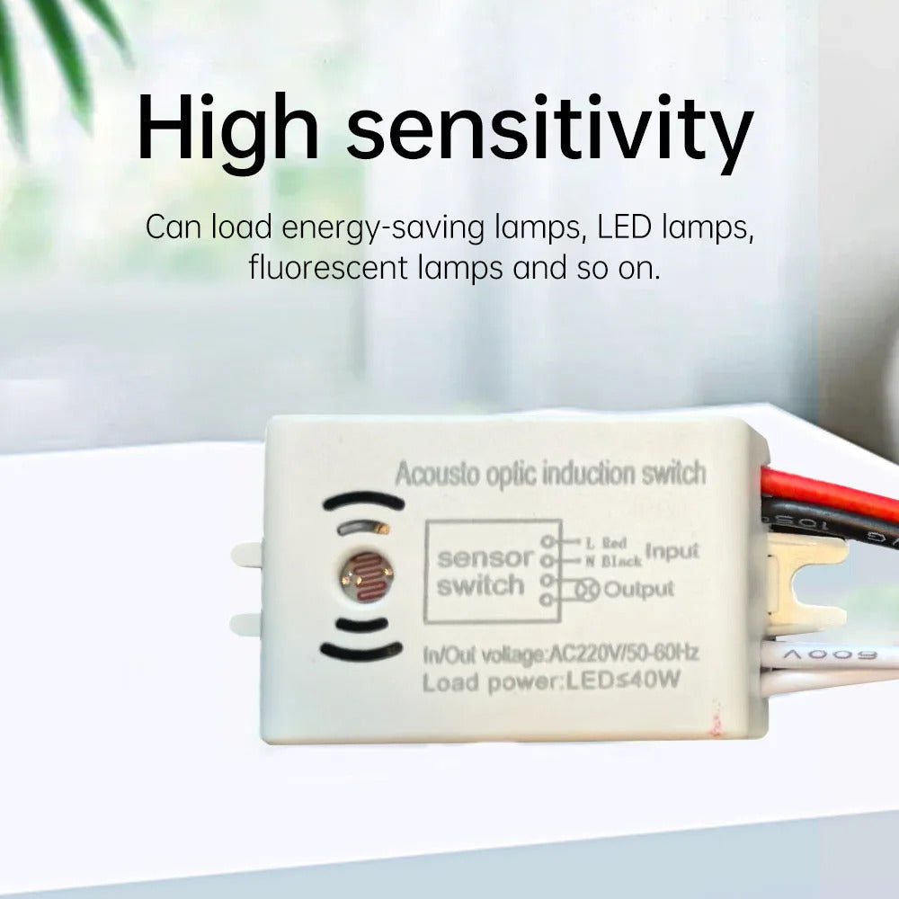 220v INTELLIGENT SOUND VOICE SENSOR SWITCH
