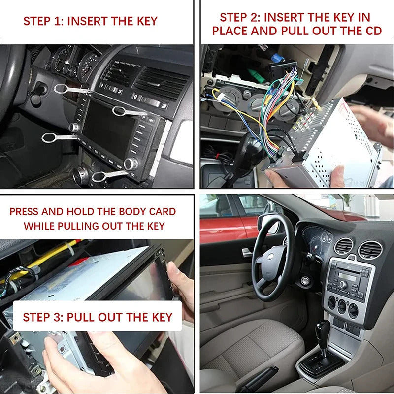 CAR RADIO REMOVAL TOOLS x 4