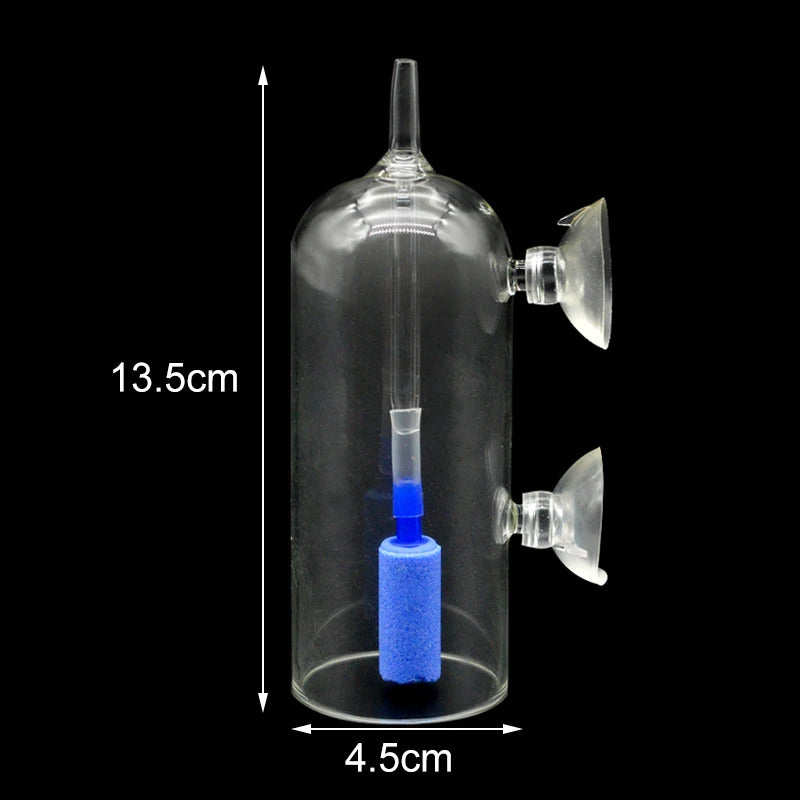 AQUARIUM OXYGEN DISSOLVING GLASS BUBBLE COUNTER TOOL