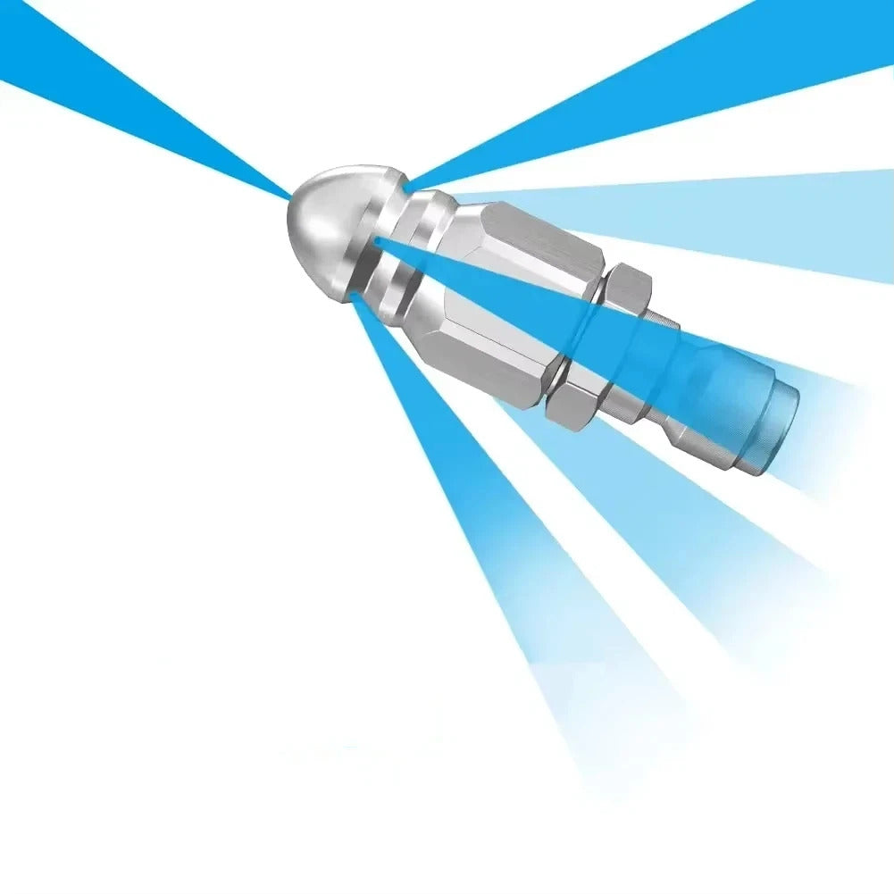 HIGH PRESSURE WATER DRAIN CLEANING NOZZEL 1/4" QUICK CONNECT