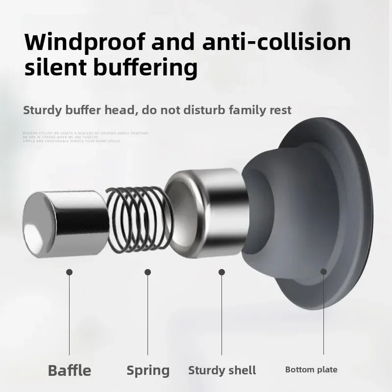 NO DRILL MAGNETIC DOOR STOP SELF ADHESIVE