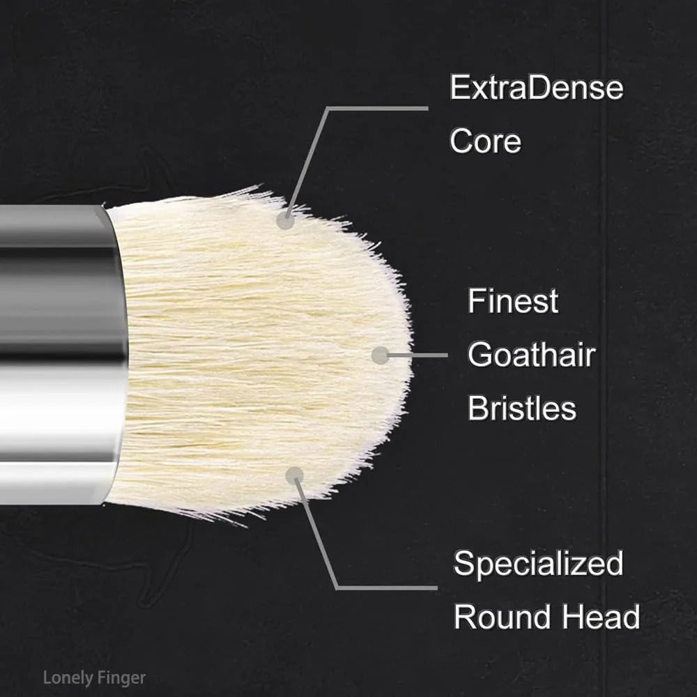 6 x DRY PAINT BRUSH SET, ROUND ENDS