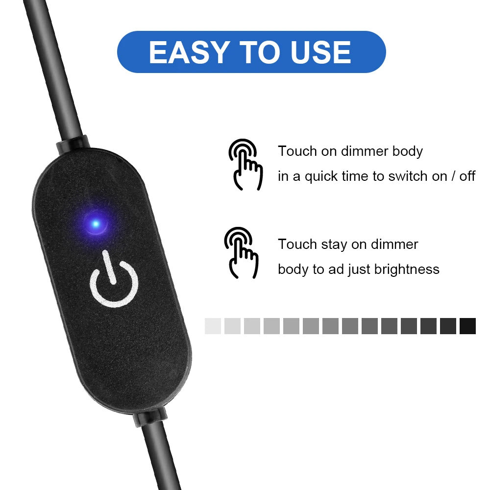 DC12V 5V 3A LED STRIP LIGHT INLINE TOUCH SWITCH & DIMMER