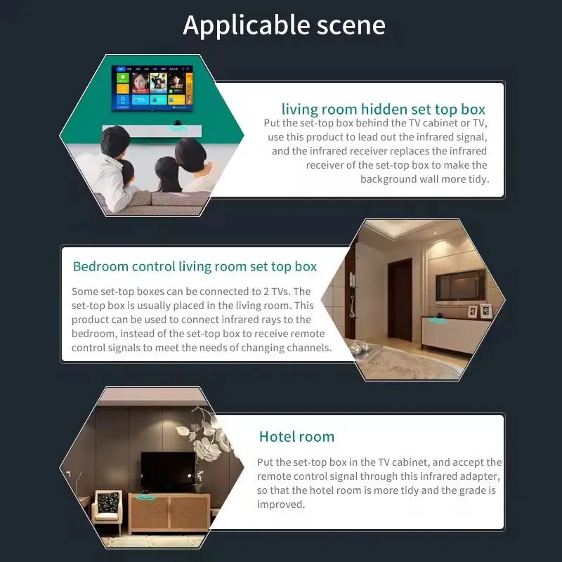 INFRARED REMOTE CONTROL EXTENDER REPEATER FOR SET TOP BOX