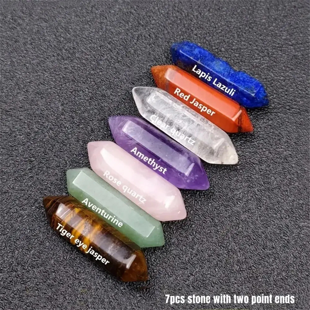 14 x NATURAL STONE CHAKRA CRYSTALS