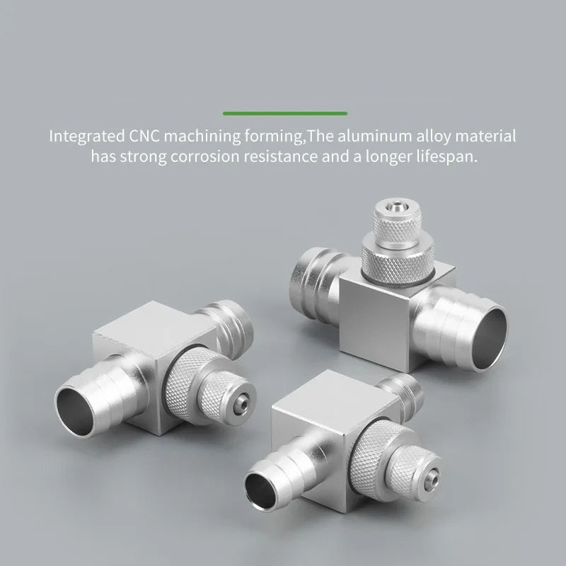 AQUARIUM CO2 INJECTION TEE FITTING 12 16 20mm