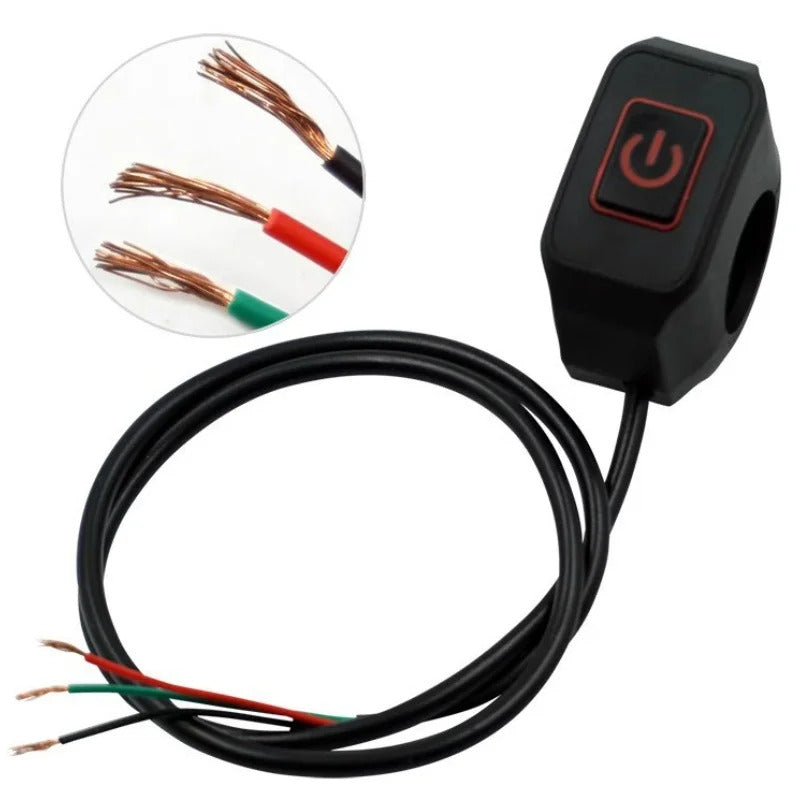 MOTORBIKE HANDLEBAR LED SWITCH BUTTON 12V