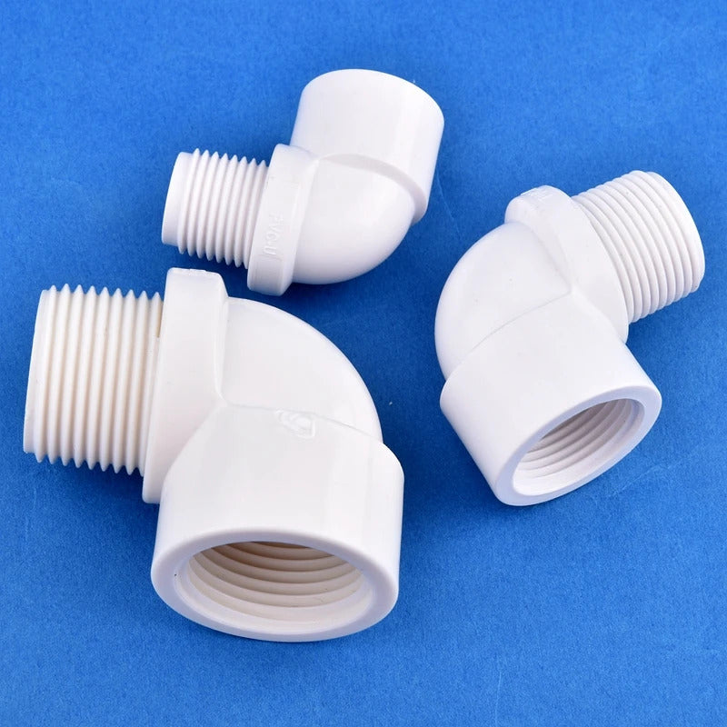 PVC THREADED ELBOW - 1/2" 3/4" 1" INCH