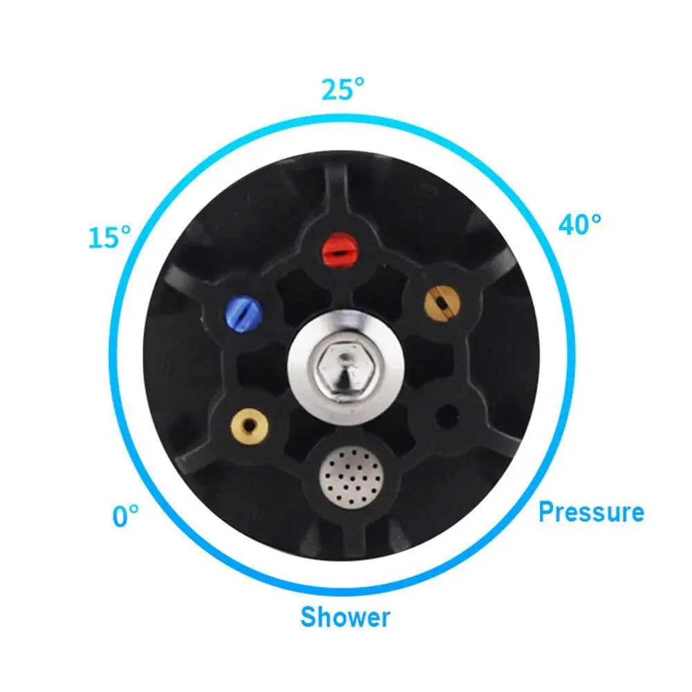 1/4" QUICK CONNECT HIGH PRESSURE NOZZLE WASHER 6 IN 1