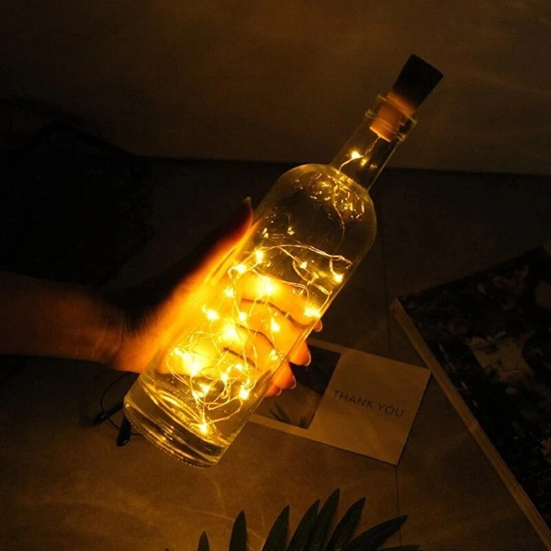LED BOTTLE LIGHTS CORK - STRING FAIRY LIGHT