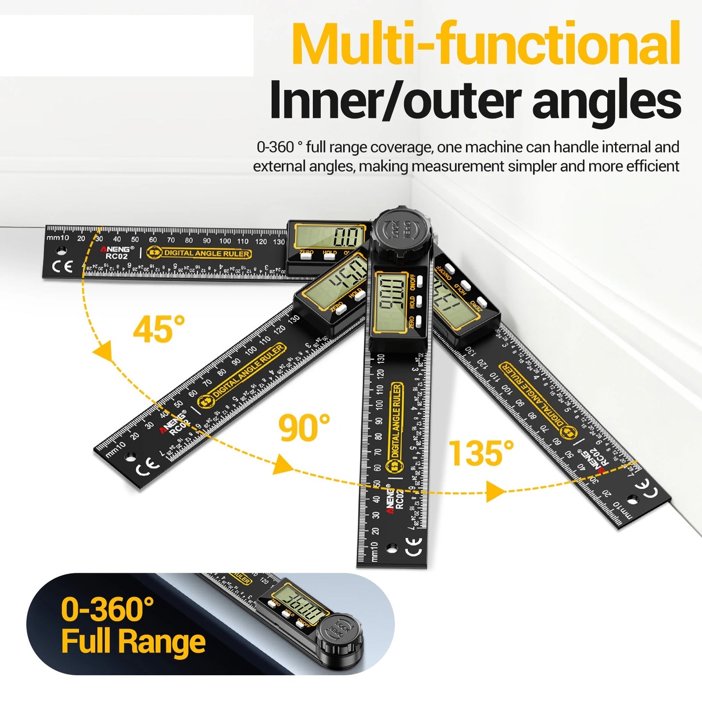 RECHARGABLE DIGITAL ANGLE GAUGE