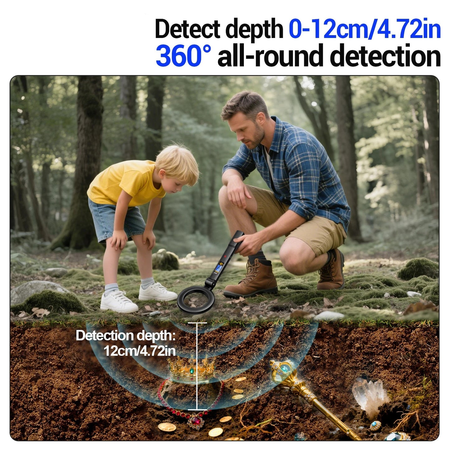 HANDHELD METAL DETECTOR DM3005B PRO