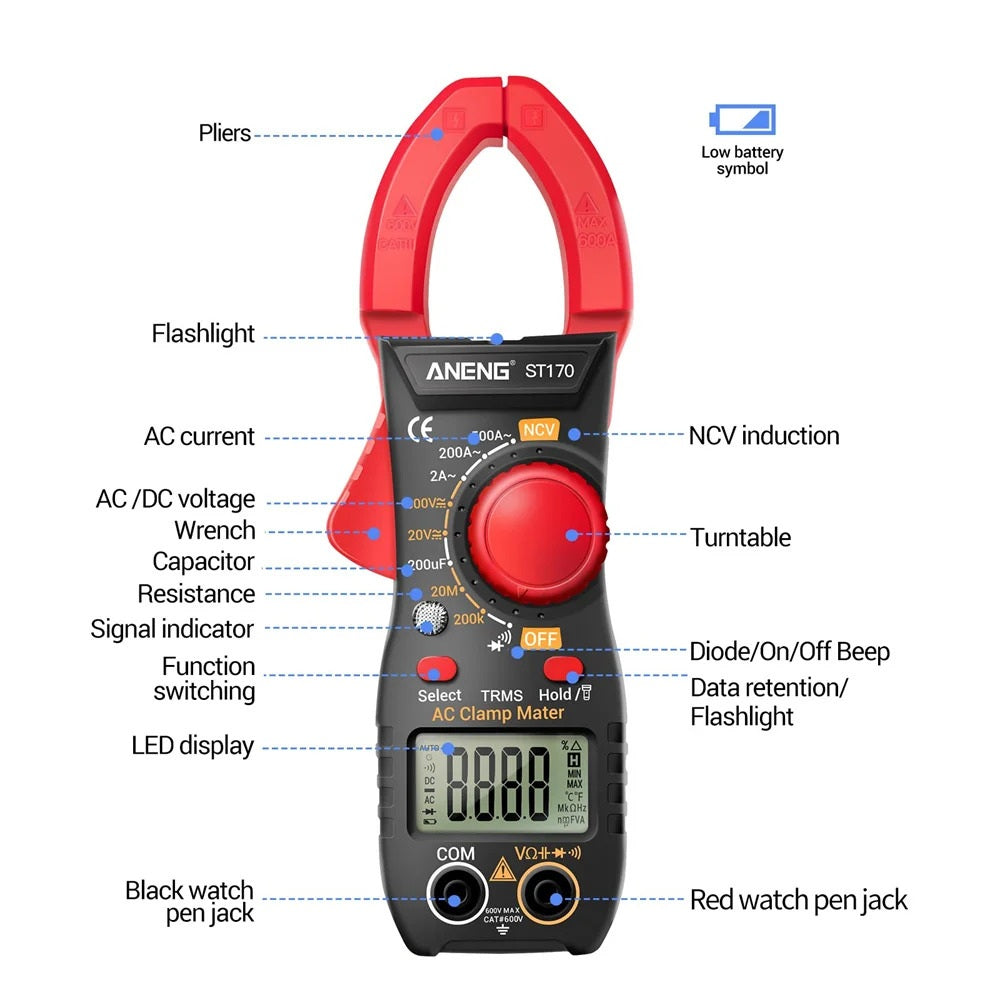 DIGITAL CLAMP METER 500A AC
