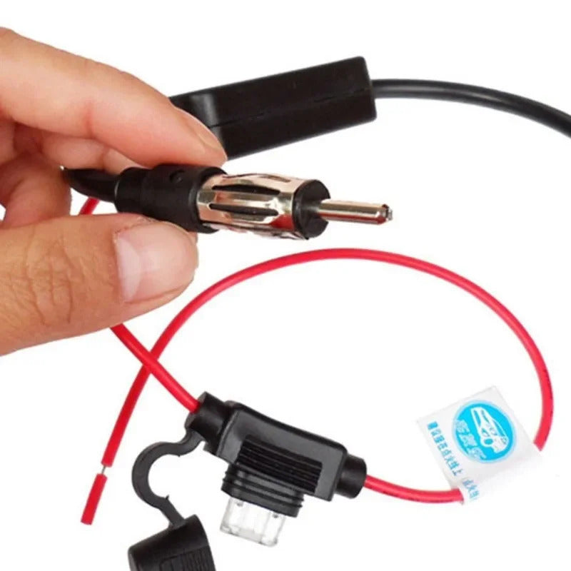 CAR RADIO ANTENNA SIGNAL AMPLIFIER BOOSTER